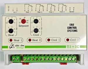 HEVAC HTC-4 Two stage Heat & 2 Stage Cool Dual Voltage Temperature Controller - Bild 1 von 9