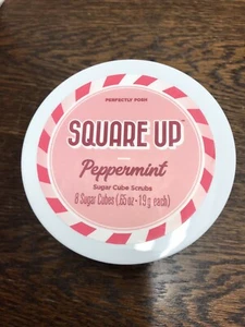 Perfectly Posh - Square Up - Peppermint Sugar Cube Scrubs New sealed. - Picture 1 of 2