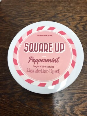 Perfectly Posh - Square Up - Peppermint Sugar Cube Scrubs New sealed. - Image 1 of 2
