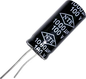 NTE Electrolytic Capacitor 1000uF 100V Diameter:18mm Lenght:42mm - Bild 1 von 2