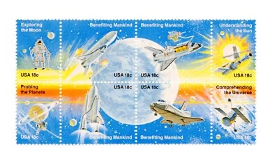 U.S. Scott #1912-19 1981 18¢ Space Achievement - Image 1 of 2