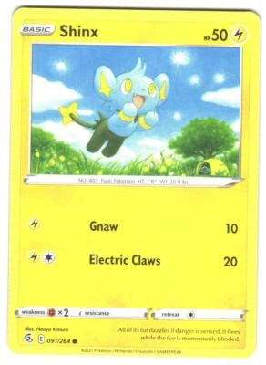 Pokemon SWSH08: Fusion Strike Shinx #091/264 Common - Image 1 of 2