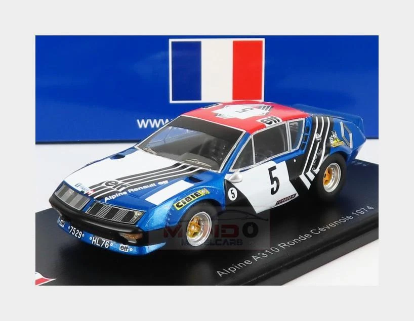 1:43 SPARK Renault Alpine A310 Coupe #5 Ronde Cevenole 1974 J.P.Nicolas SF196 - Immagine 1 di 2