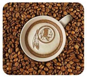 WASHINGTON REDSKINS LATTEAM COFFEE ART MOUSE PAD - Picture 1 of 1
