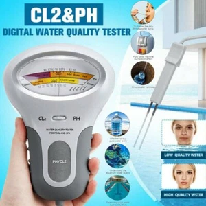 Pool Wasser Analysegerät, PC102B LCD Multifunktionsgerät CL2 Chlor und PH Tester - Bild 1 von 12