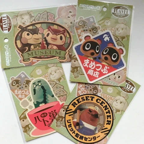 Animal Crossing Travel Decal Sticker Resetti Isabelle Celeste Nintendo Official Cover