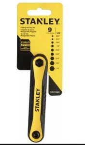 Stanley STHT71801 9 PC Folding SAE Hex Key Tool Set - Picture 1 of 3