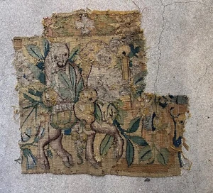 An Early Tapestry Fragment with Fantastic Animal - Picture 1 of 8