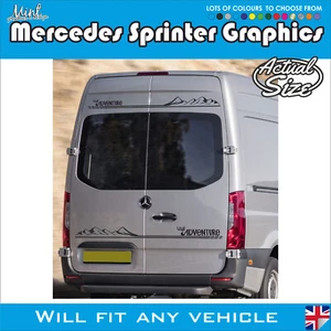 HINTEN MERCEDES SPRINTER Wohnmobil Wohnmobil Aufkleber Aufkleber Van Grafik KEIN P&P 143 - Bild 1 von 4