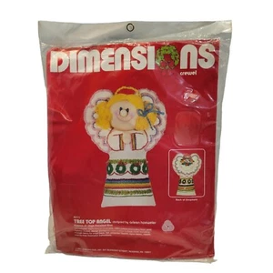 Vintage 1981 Dimensions Crewel Kit Tree Top Angel Crafts Holiday Christmas NOS - Bild 1 von 4
