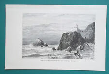 SAN FRANCISCO Seal Rocks & Cliff House - 1893 Antique Print