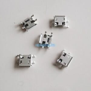 10X Micro USB Type B Female 5 Pin DIP Socket Connector 4 Right Angle Legs PCB