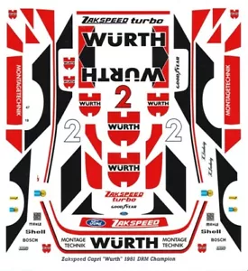 #2 Calcomanías WURTH Capri Group 5 1981 escala 1/24 - 1/25 - Imagen 1 de 2