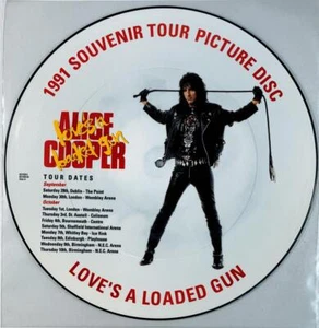 Alice Cooper - Love's A Loaded Gun [Vinyl] | UK, 1991 | 12" Picture Disc | LP NM - Picture 1 of 2