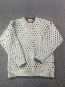 Suéter de Colección Woolrich Grueso Lujoso Azul Mezcla de Lana 9111 Cuello Redondo Para Hombres Talla XL - Imagen 1 de 7