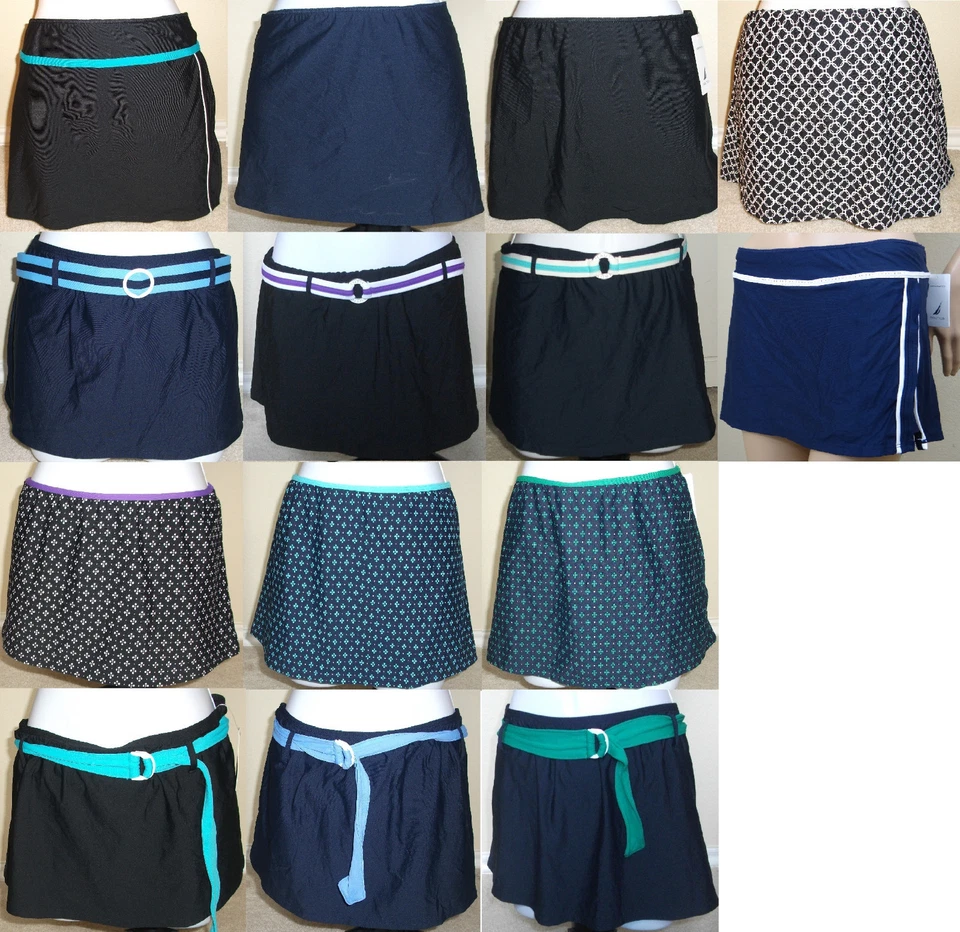 Nuevo con etiquetas Genuino NAUTICA Pantalón de natación con falda inferior, talla 12,14,16, 10,6 Foto 1 de 1