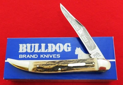 Palillo de dientes Bulldog Brand Stag Big Texas Longhorn 1993 150 hecho ¡BONITA caja antigua! Sin precio base Foto 1 de 4