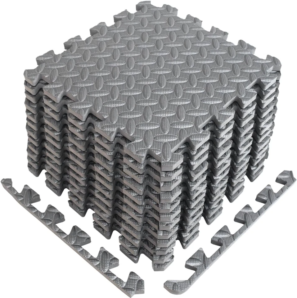 12PCS Interlocking EVA Foam Puzzle Mat – Gym & Home Exercise Flooring Tiles USA - Image 1 of 4