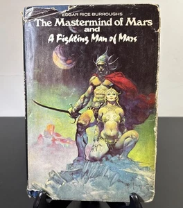 Mastermind of Mars Fighting Man of Mars Burroughs Frazetta Doubleday 1973 HB DJ - Picture 1 of 14