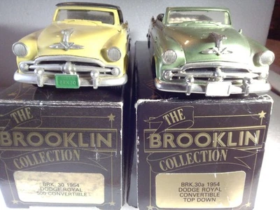COLECCIÓN BROOKLIN ESCALA 1/43 1954 DODGE ROYAL CONVERTIBLES (AMARILLO Y VERDE) Foto 1 de 4