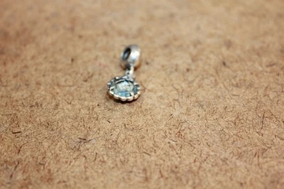 Pandora Sterling Cool Breeze Dangle Bead with Blue Topaz Charm #791021 [115WEJ] - Image 1 of 3