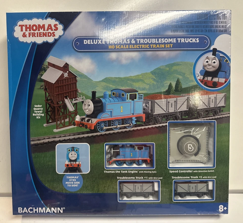 Bachmann HO Scale Thomas & Friends Deluxe Thomas & Troublesome Trucks Set #00760 - Image 1 of 4