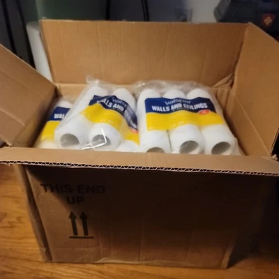 18 件装 Valspar 3 油漆辊适用于墙壁 9 3/8 英寸小睡 — 第 1/2 张图片