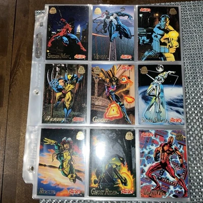 Fleer 1994 Marvel Universe Series V 5, Complete Set of 200 Base + 23 Chase Cards - Image 1 of 4