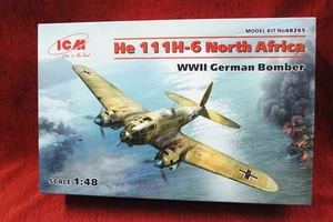 1:48 Modellbausatz ICM 48265 He 111H-6 North Africa OVP - Bild 1 von 1