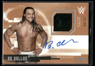 2017 Topps WWE Undisputed Bo Dallas #UAR-BD Autograph Relic /99 - Image 1 of 2