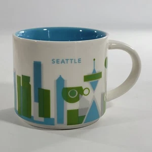 2014 Starbucks You Are Here Collection Seattle Keramik Kaffeebecher 14 oz - Bild 1 von 6