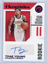 2018-19 Panini Chronicles Rookie Signatures Auto #RC-TYG Trae Young /25