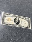 1928 $10 Ten Dollars Gold Certificate Currency Note Beautiful