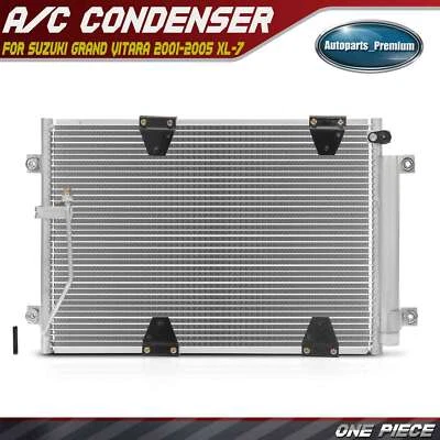 1x AC A/C Condenser for Suzuki Grand Vitara 2001 2002 2003 2004 2005 XL-7 2002 - Image 1 of 4