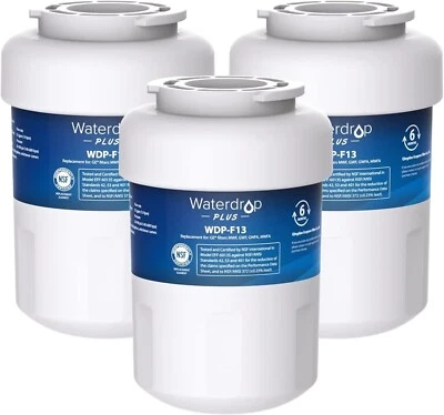 Waterdrop Plus MWF Refrigerator Water Filter Replacement for GE® MWF,3 Pack - Image 1 of 4