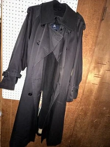 BURBERRY LONDON - BLACK TRENCH COAT WITH LINER - Picture 1 of 8