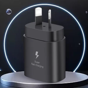 Blocco caricabatterie rapido tipo C PD 25W per smartphone (spina Au 25W nera) - Photo 1/8