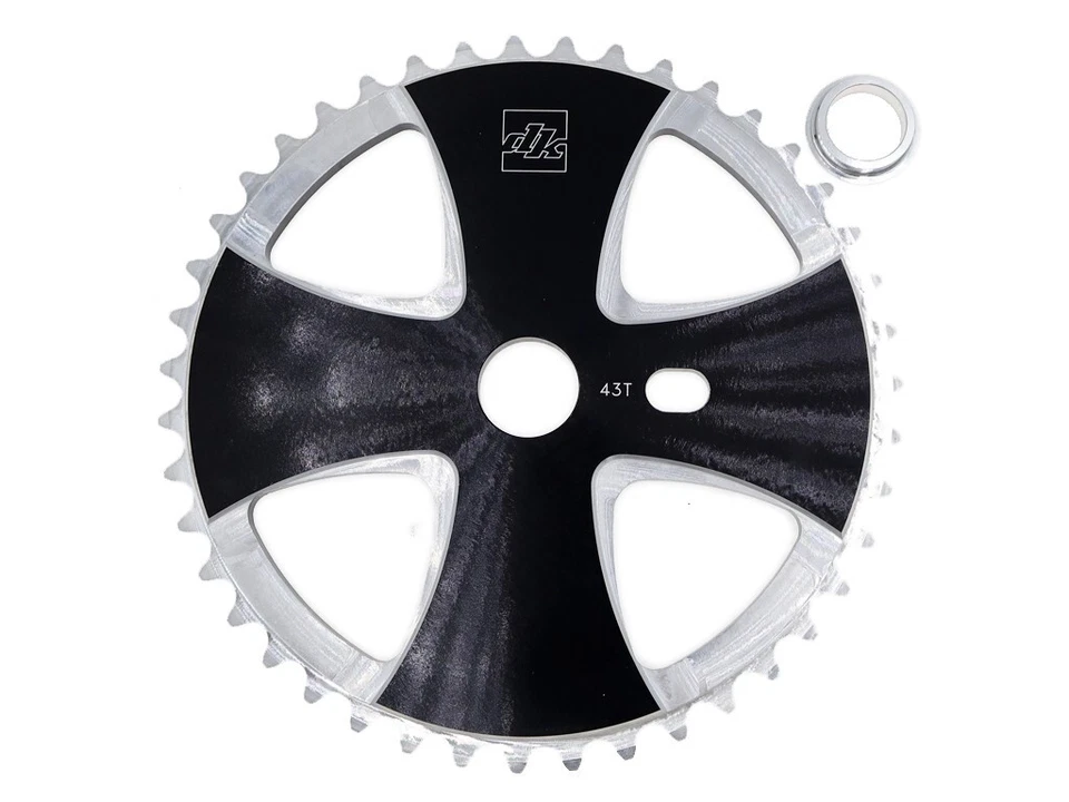 Новый из старых запасов! Передняя звездочка DK CNC Alu Iron Cross Gear BMX 30 33 36 39 43 44 45T - Изображение 1 из 4