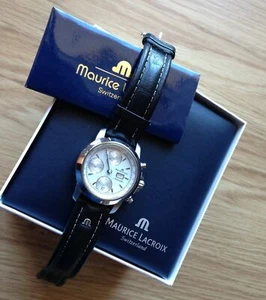 MAURICE LACROIX CHRONEO AUTOMATIC 39721 WATCH, NEW, GENTS, ST-ST, DATE-DAY, BOX - Imagen 1 de 9