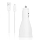 Samsung Fast Adaptive Car Charger With Micro Usb - 5Ft-White