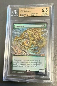 2018 ULTIMATE MASTERS #U19 TARMOGOYF(BOX TOPPER) MR (GRADED BGS 9.5 GEM MINT) - Picture 1 of 2