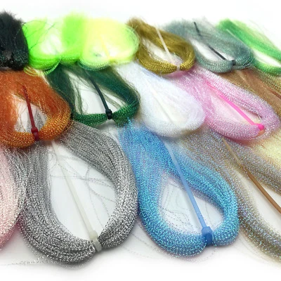 MIDGE FLASH - Hareline Fly Tying Thin Krystal Flash Fishing Material 16 Colors! - Image 1 of 2