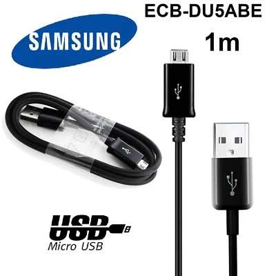 SAMSUNG GENUINE MICRO USB TO USB FAST CHARGE SYNC Cable 1M  ECB-DU5ABE - Local - Image 1 of 4