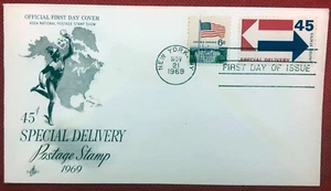 ZAYIX 1969 Art Craft FDC US E22 National Stamp Show Special Delivery 010522-SM10 - Picture 1 of 1