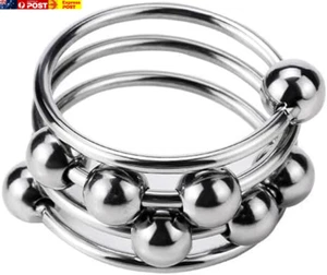 Metal Cock Ring Sex Penis Ring Adult Toy Steel Cock Ring for Men or Couples, Har - Picture 1 of 7