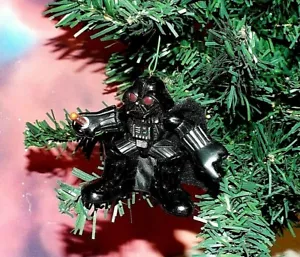STAR WARS GALACTIC HEROES CUSTOM DARTH VADER 3" FIGURE CHRISTMAS ORNAMENT - Picture 1 of 2