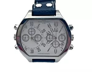 OROLOGIo m&m primo emporio CHRONO dual time OVERSIZE uomo ACCIAIO sport - Imagen 1 de 4