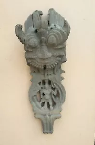 Panel de pared antiguo primitivo tallado a mano ménsula de madera estatuilla placa arte decoración - Imagen 1 de 12