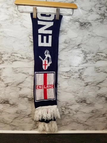 England Soccer Scarf Blue Red Flag Country Of England Scarf #15 Cover
