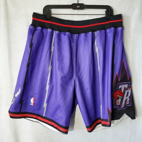 Mitchell & Ness Toronto Raptors Shorts Mens XL Swingman Collection Purple 98-99 Cover